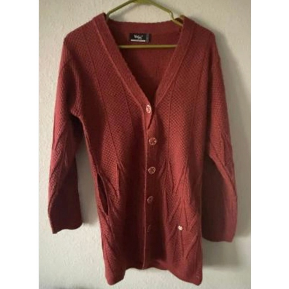 Vintage Volga Knit Cardigan Sweater 90s Eclectic Grandpa‎ Scandi Neutral Minimal